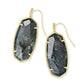 Faceted Elle Drop Earring Gold/Green Apatite