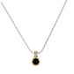 Genuine Black Onyx Pendant with Chain K5124-A503