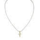 K5190-AF05 Sm Cross Necklace 18in Chain