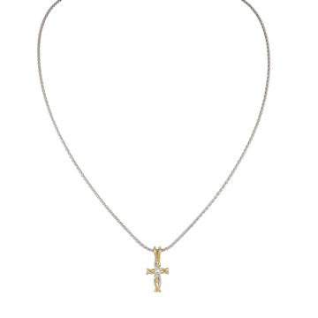 K5190-AF05 Sm Cross Necklace 18in Chain
