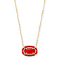 Threaded Elisa Necklace Gold Red Illusion