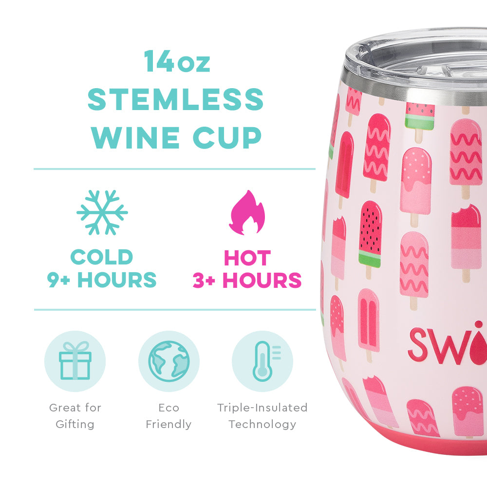 Melon Pop Stemless Wine Cup (14oz)