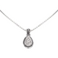 Ocean Images Sparkling Seas Pavé Teardrop Slider with Chain K3847-RF03
