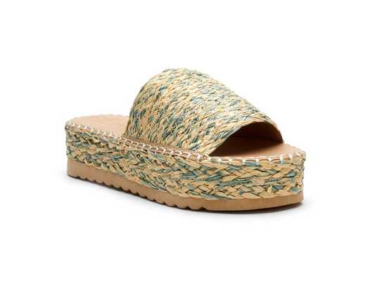 Del Mar Platform Sandal - Green -