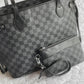 Taylor Checkered Tote - Black