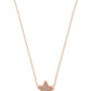 Jae Star Short Pendant Rosegold Necklace in Rosegold Drusy