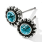 Twinkle Blue Zircon Mini Post- J2049C