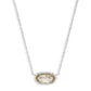 Elisa Clear Stone Silver Chain