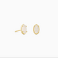 Emilie Stud Earring Gld/Iridescent Drusy
