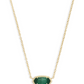 Elisa Emerald Cats Eye Necklace