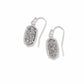 Lee Earring Rhodium Platinum Drusy