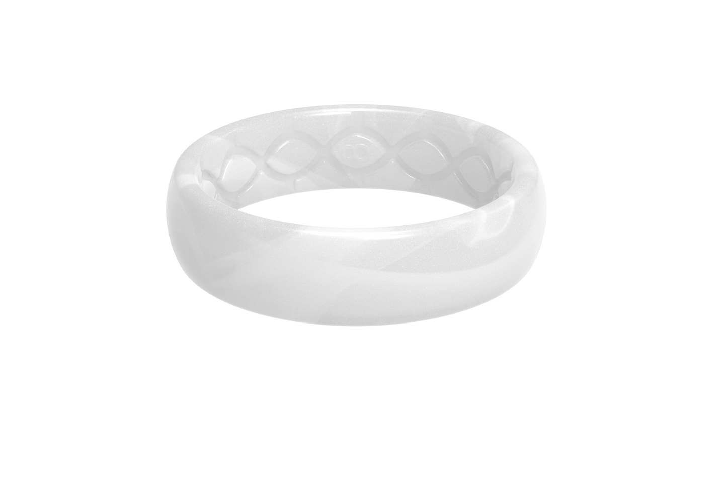 Thin Pearl Groove Ring -