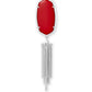 Rayne Sil/Red Necklace