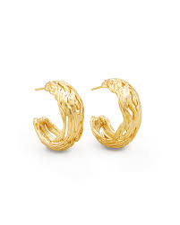 CAPRISE HOOP EARRINGS GOLD METAL