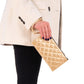 Quilted Gold Kate Wristlet