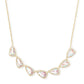 Susanna Gold Dichroic Glass Multi Strand Necklace