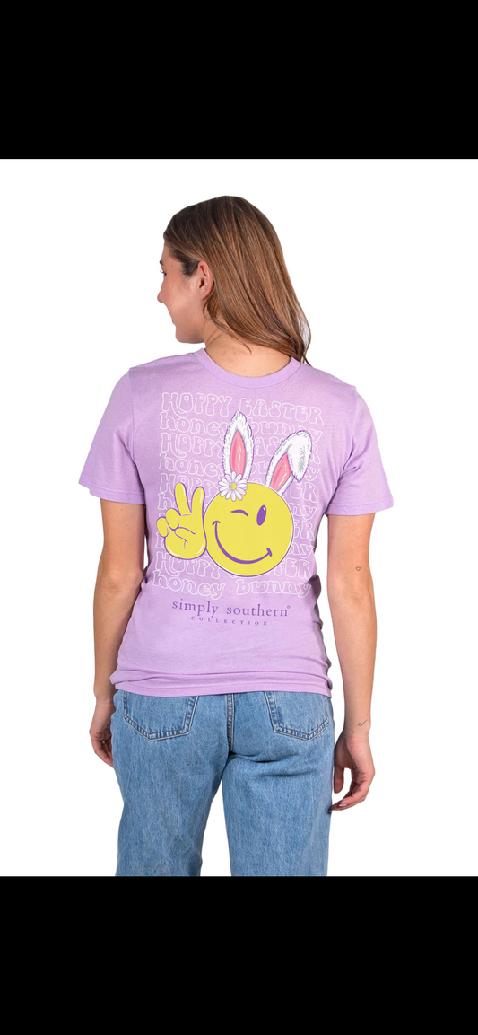 Purple Smile Bunny SS Tee -