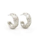 CAPRISE HOOP EARRINGS RHODIUM METAL