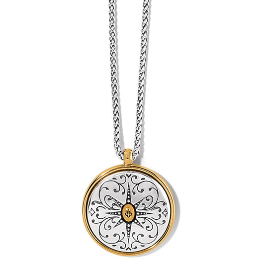 Venezia Long Two Tone Pendant Necklace - JM7311