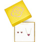 Gift Set Ari Heart Pendant & Stud Gold/Rasp Labradorite