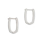 Ellen Huggie Earrings Sterling Silver