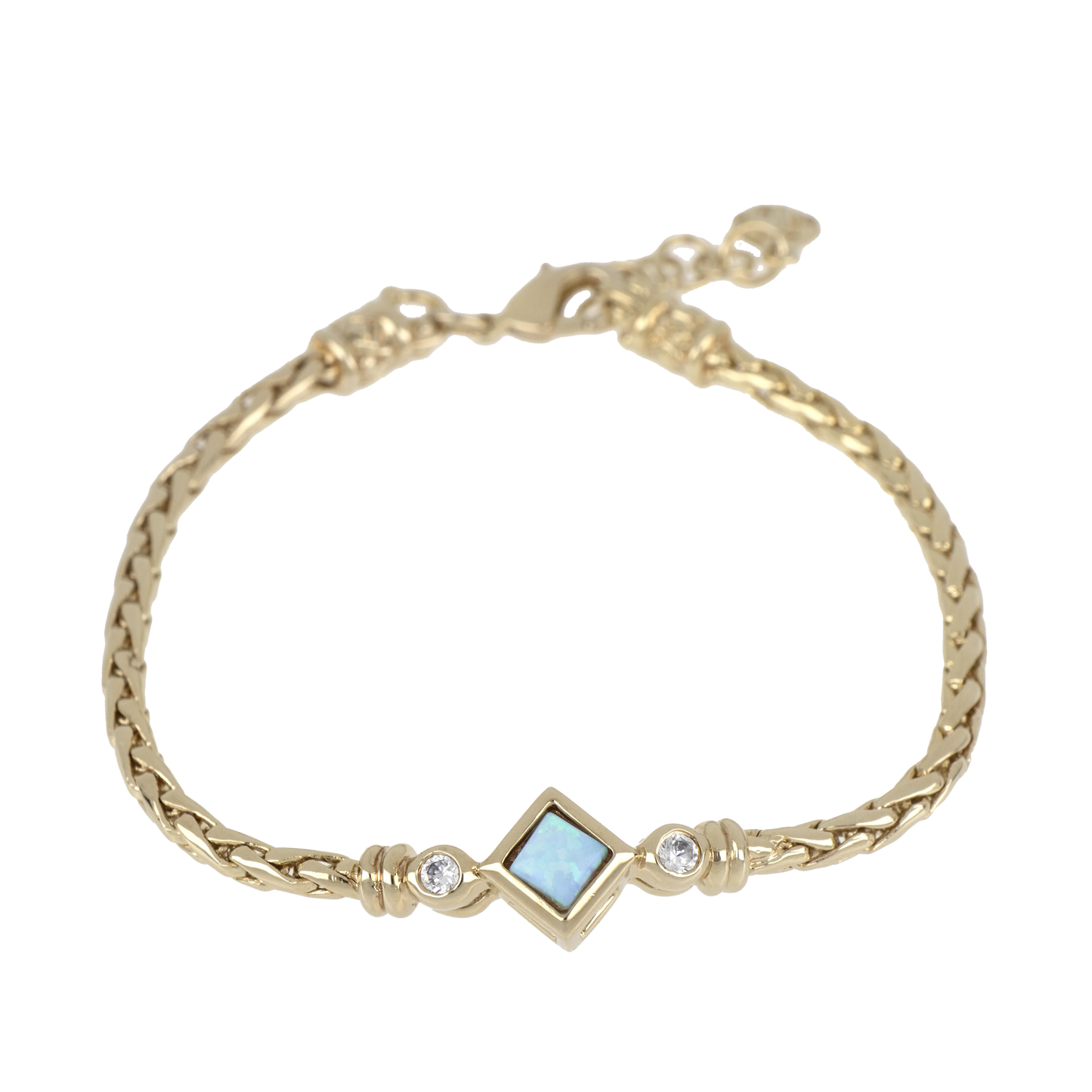 Blue Opal Diamond Bracelet B5568-G6F0