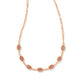 EMILIE STRAND NECKLACE ROSE GOLD SAND DRUSY