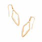 ELONGATED ABBIE OPEN FRAME EARRINGS ROSE GOLD METAL