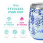 Bluebonnet Stemless Wine Cup 14oz