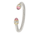 Nouveau Large Wire Cuff Bracelet - Pink B1023-AH00