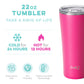 Matte Hot Pink Tumbler (22oz)