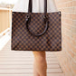 Elizabeth Checkered Tote Purse