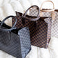 Elizabeth Checkered Tote Purse