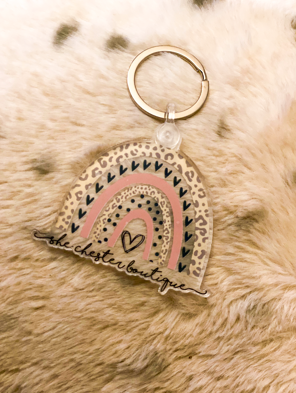 She Chester Rainbow Keychain