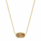 Elisa Necklace Gold Orange Citrine