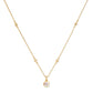 Nola Gold Dichroic Glass Necklace