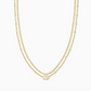 Emilie Multi Strand Necklace Gold/Iridescent Drusy