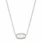 ELISA NECKLACE RHODIUM IVORY MOTHER OF PEARL