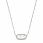 ELISA NECKLACE RHODIUM IVORY MOTHER OF PEARL