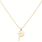 Cross Charm Necklace 18k Gold Vermeil