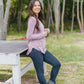 Henley Long Sleeve - Mauve