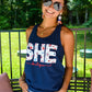 She Patriotic Tank -