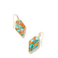 Framed Tessa Gold Oyster Turq Neck