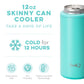 Swig Matte Aqua Skinny Can Koozie