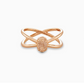 EMILIE DOUBLE BAND RING ROSE GOLD SAND DRUSY 7