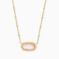 Elisa Satellite Necklace Gold/Rose MOP