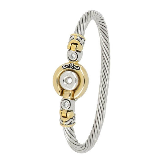 Ciclo D'Amor Two Tone Magnetic Clasp Bracelet