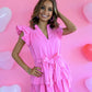 Rewind The Night Pink Tiered Dress -