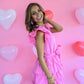 Rewind The Night Pink Tiered Dress -