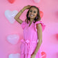 Rewind The Night Pink Tiered Dress -
